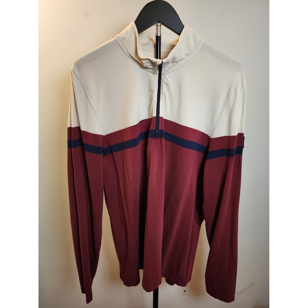 Marine Layer x Lost & Found Men's XL Colorblock Quarter Zip Pullover Shirt